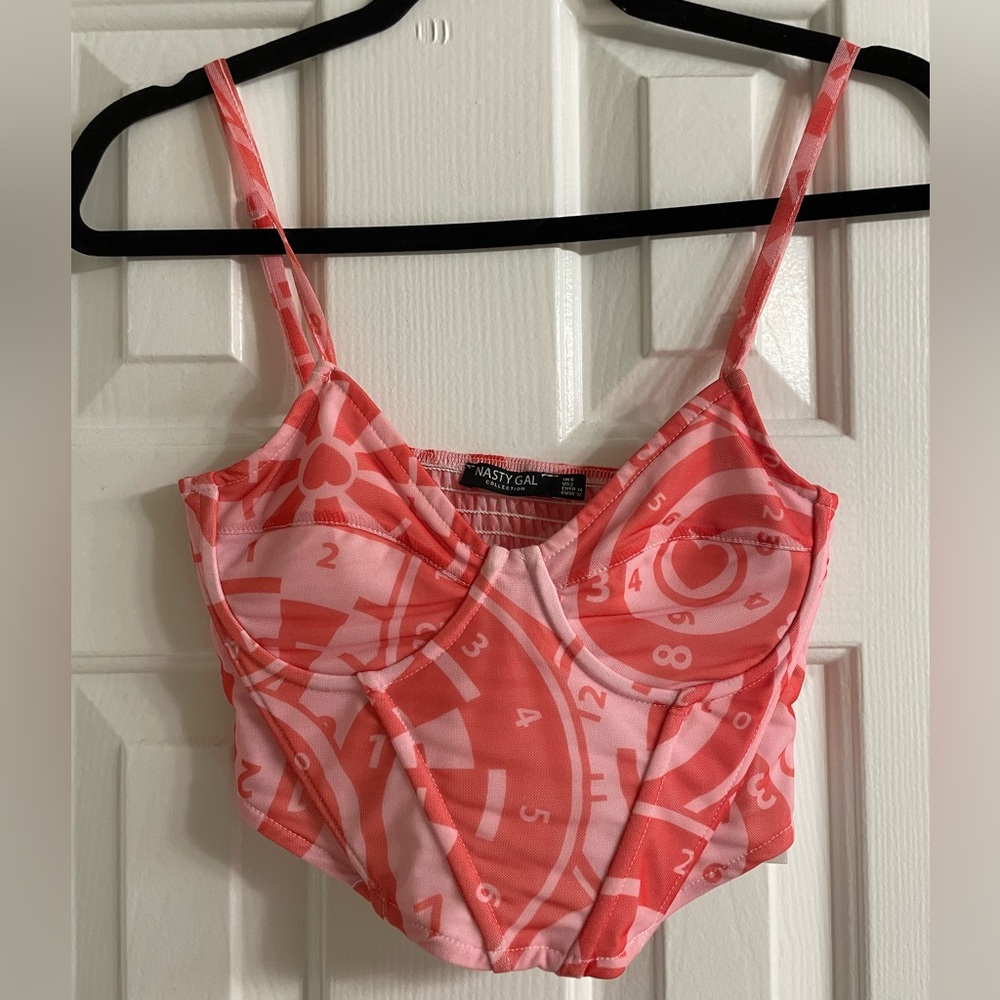 Nasty Gal Corset Top Size 2